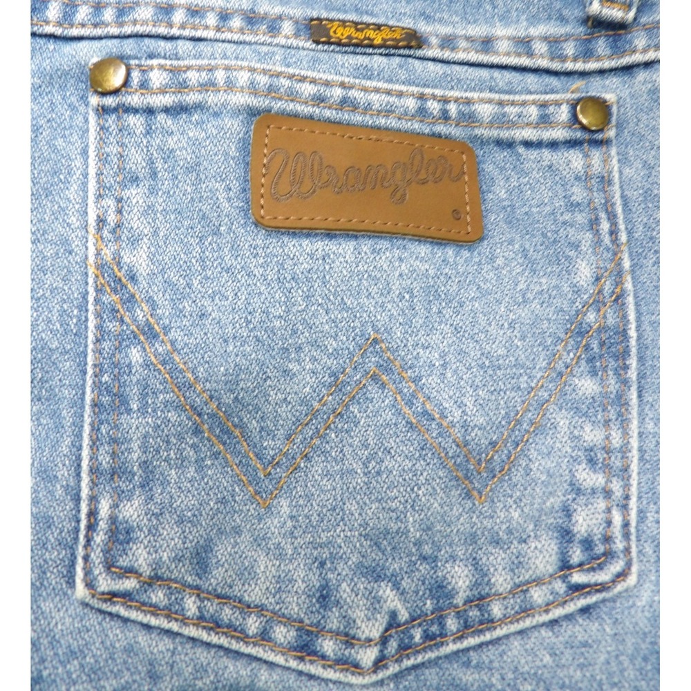 Wrangler Slim Fit Jeans Men 32x32 Medium Wash Zip Fly Cowboy Western Pants W36 - Picture 15 of 16